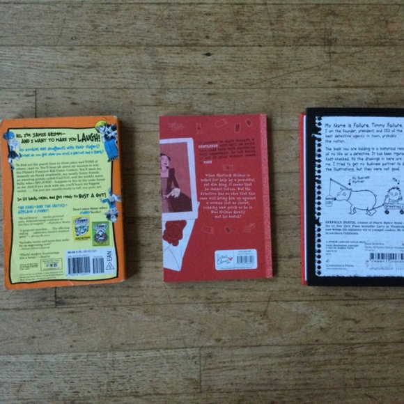Timmy Failure, Sherlock Holmes, and I Funny 3 book lot - Picture 3 of 12